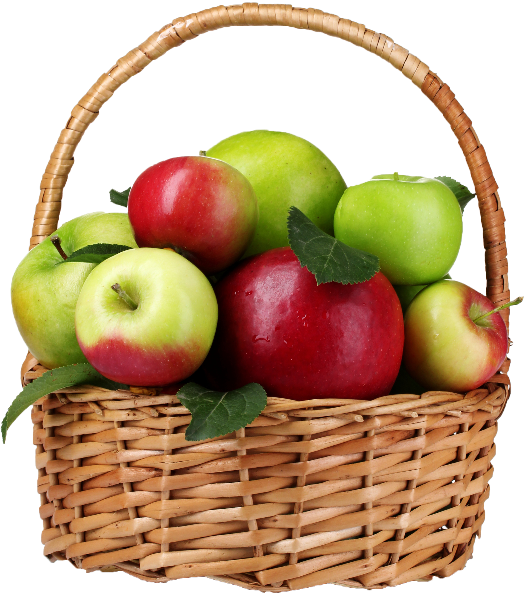 Basket Of Apple Png - Apple Basket Png Clipart (2048x2242), Png Download