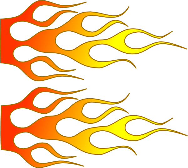 Racing Flames Png - Flame Art Clipart (600x535), Png Download