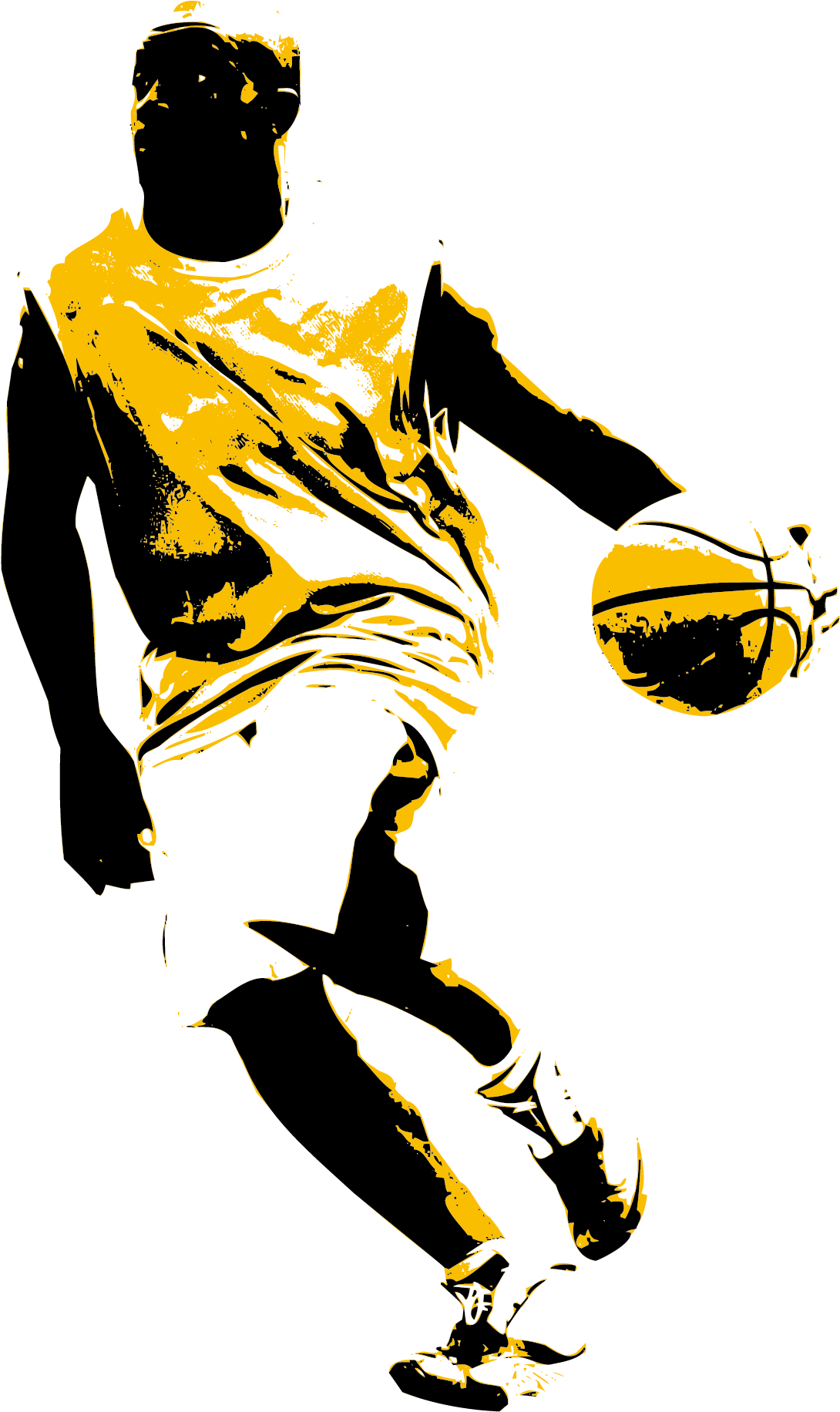 Basketball Slam Dunk Sport Clip Art - Basketball Man Png Transparent Png (2126x2126), Png Download