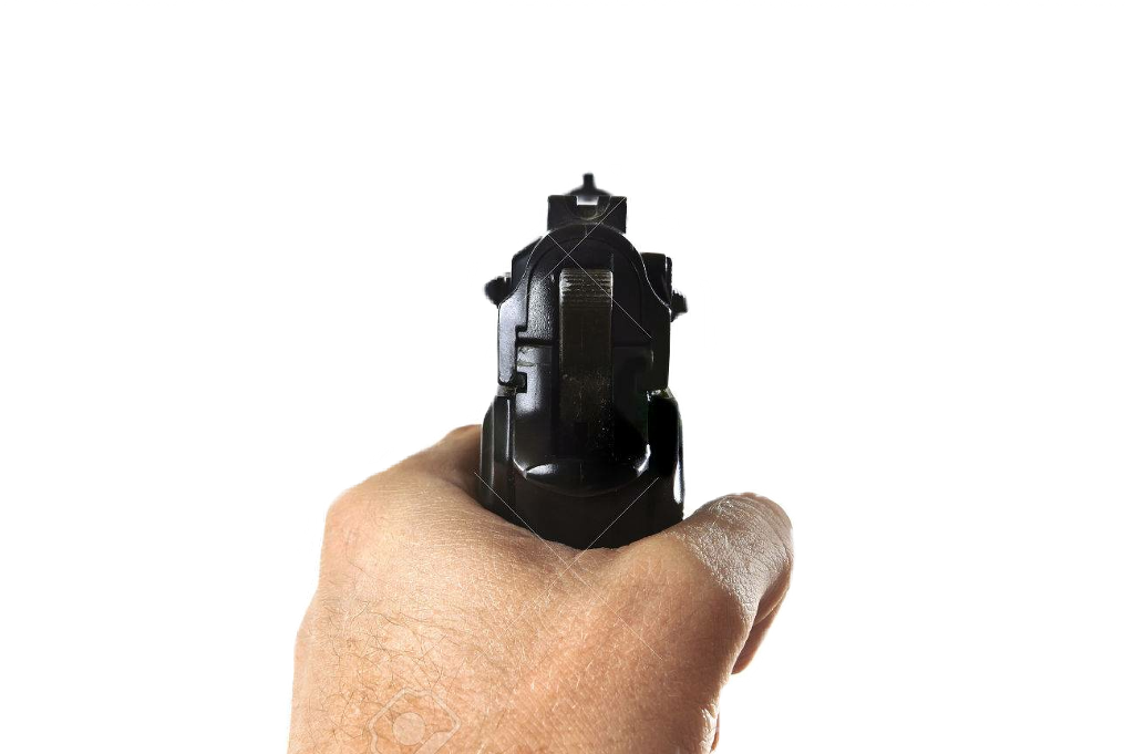 Report Abuse - Aim With Gun Clipart (1024x681), Png Download