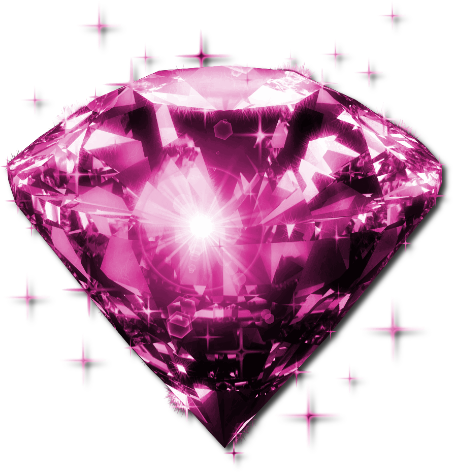 Hot Pink Diamonds Png , Png Download Clipart (894x929), Png Download