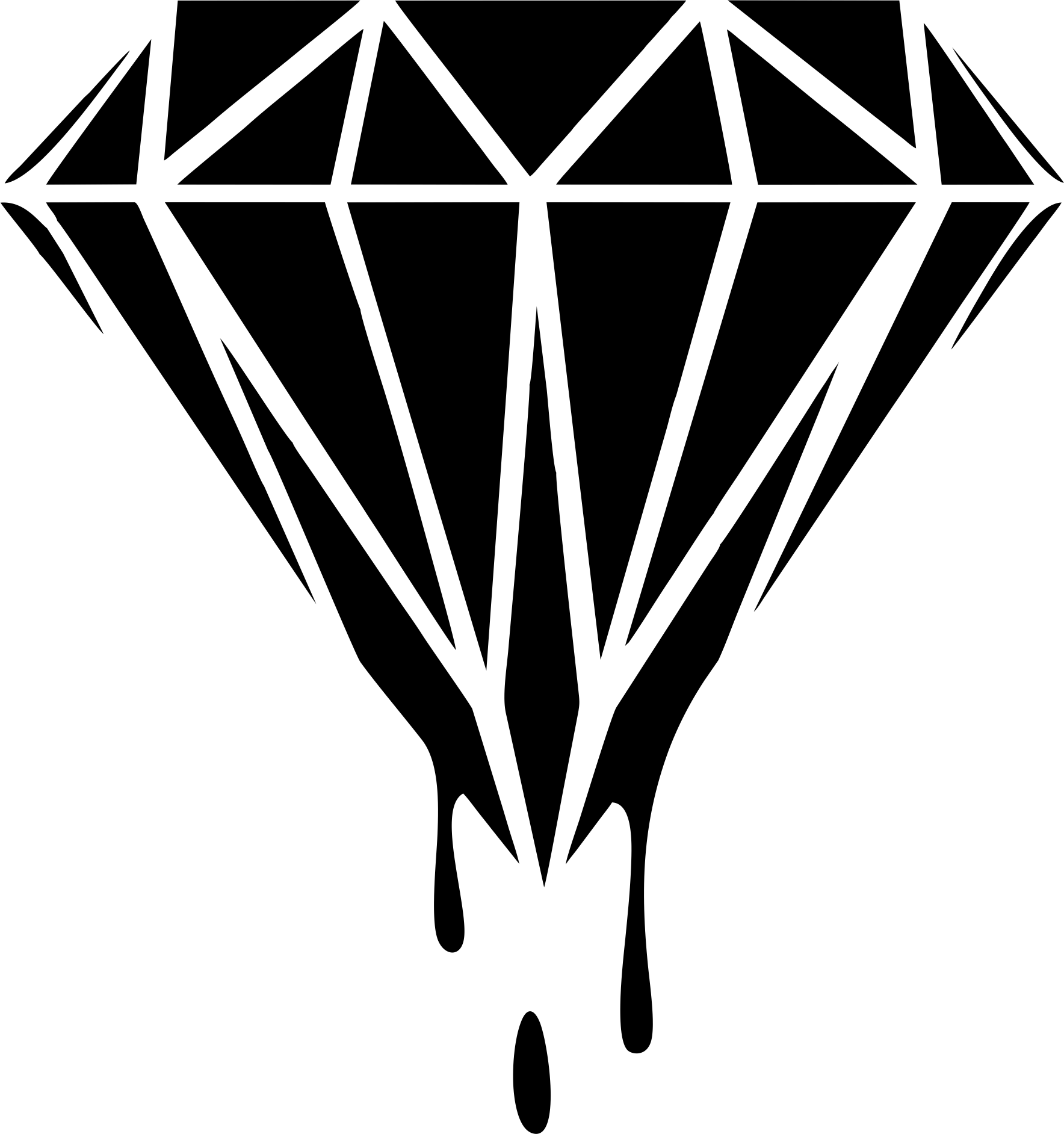 Download Free Printable Clipart And Coloring Pages - Clip Art Diamond Transparent Background - Png Download (1768x1884), Png Download