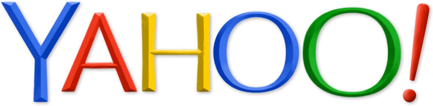 New Yahoo Logo In Google Colors - Yahoo Logo In Google Colors Clipart (1500x369), Png Download