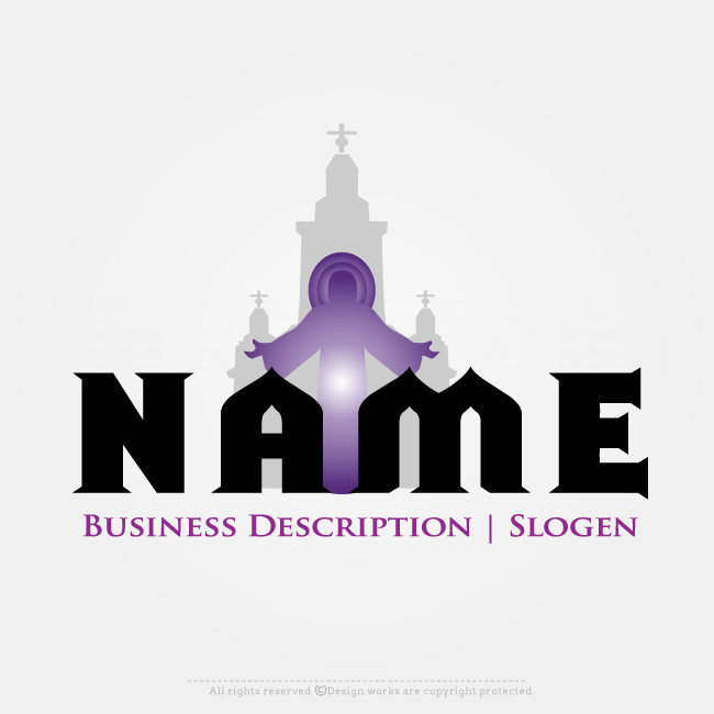 Online Logo Creator Catholic Church Label Template - Business Woman Of The Year Clipart (650x650), Png Download