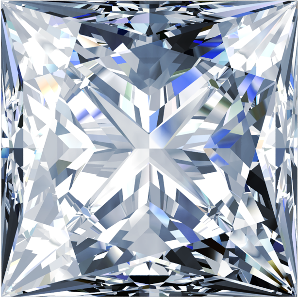 Princess-diamonds - Princess Cut Clipart (800x800), Png Download