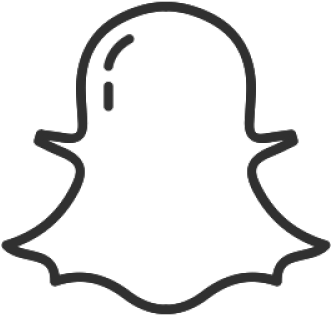 Drawn Ghostly Snapchat Logo - White Snapchat Logo Png Clipart (640x480), Png Download