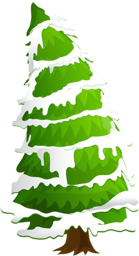 Free Png Pine Tree With Snow Png Images Transparent - Christmas Tree Clipart (480x876), Png Download