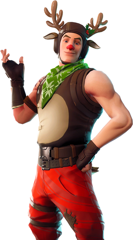 Red Nosed Ranger Fortnite Clipart (1024x1024), Png Download
