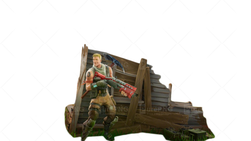 Hiding Fortnite Thumbnail Template - Thumbnail Fortnite Background Png Clipart (850x479), Png Download
