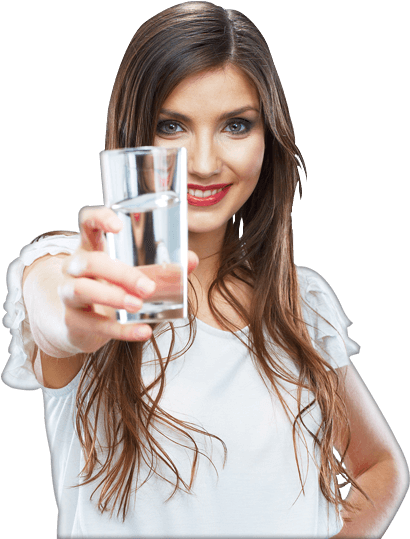 Domestic Water Purification - Girl With Drinking Water Png Clipart (547x567), Png Download