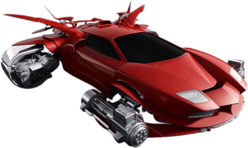 Futuristic Flying Car - 2050 Flying Cars Clipart (1052x584), Png Download