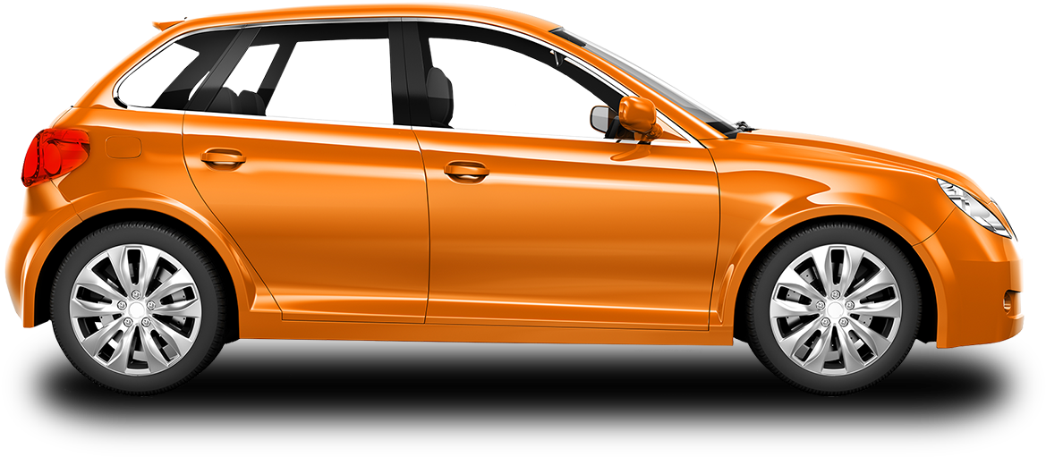 Car Png Transparent Images - Orange Car Cartoon Png Clipart (1186x525), Png Download