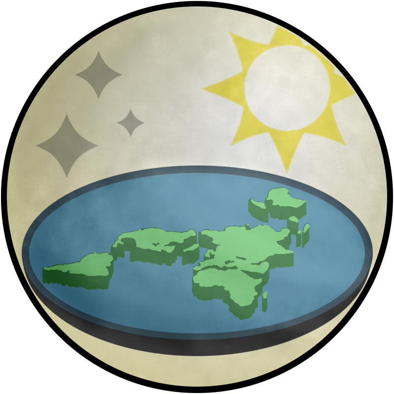 Flat Earth Society Symbol Clipart (800x800), Png Download