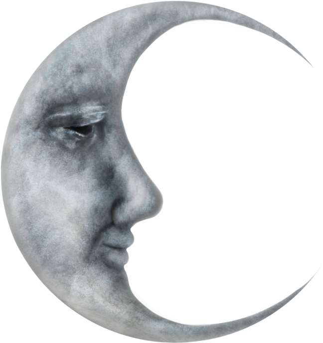 Moon Png File - Luna Con Rostro Clipart (894x894), Png Download