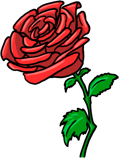 Cartoon Rose Png Clipart (600x600), Png Download