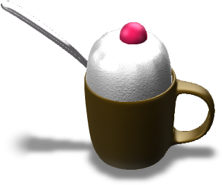 Ice Cream In Mug Cup - Cup Clipart (890x668), Png Download