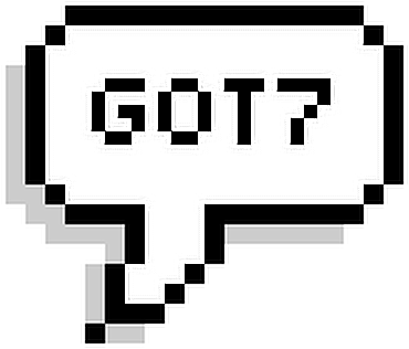 #got7 #igot7 #kpop #pixelspeechbubble #pixel #speechbubble - Cute Pixel Speech Bubble Clipart (396x360), Png Download