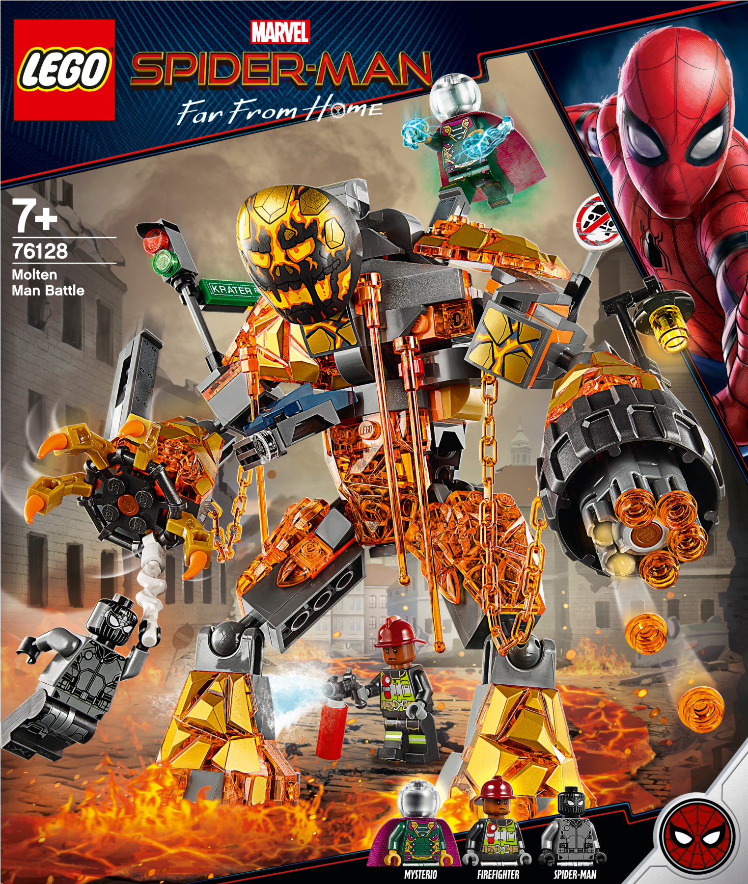Spider Man Far From Home Lego Sets Clipart (2400x1800), Png Download