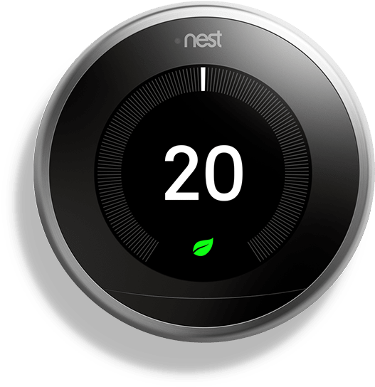 Nest Learning Thermostat - Circle Clipart (900x900), Png Download