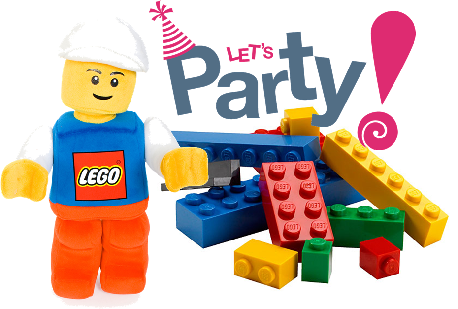 Lego Party - Lego Birthday Clipart (947x626), Png Download