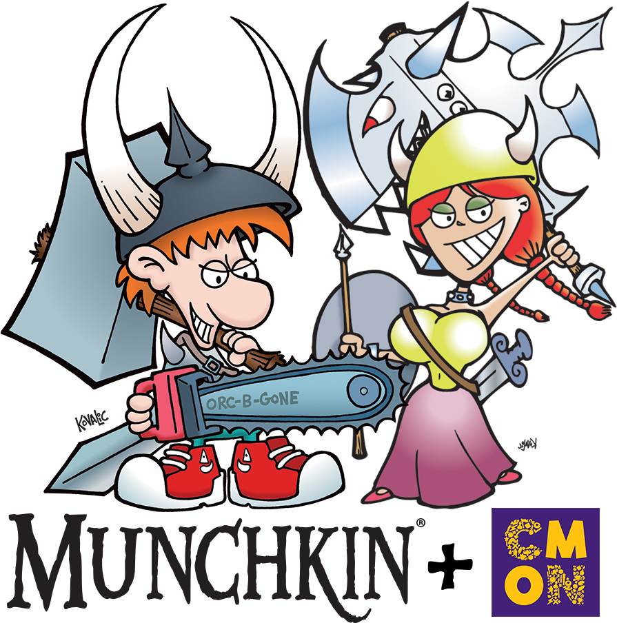 Clipart Black And White Cmon And Steve Jackson Partner - Munchkin Game Art - Png Download (920x920), Png Download