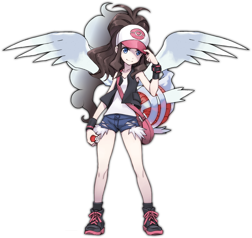 Heroine Of Truth White's Story - White Pokemon Hair Down Clipart (872x826), Png Download