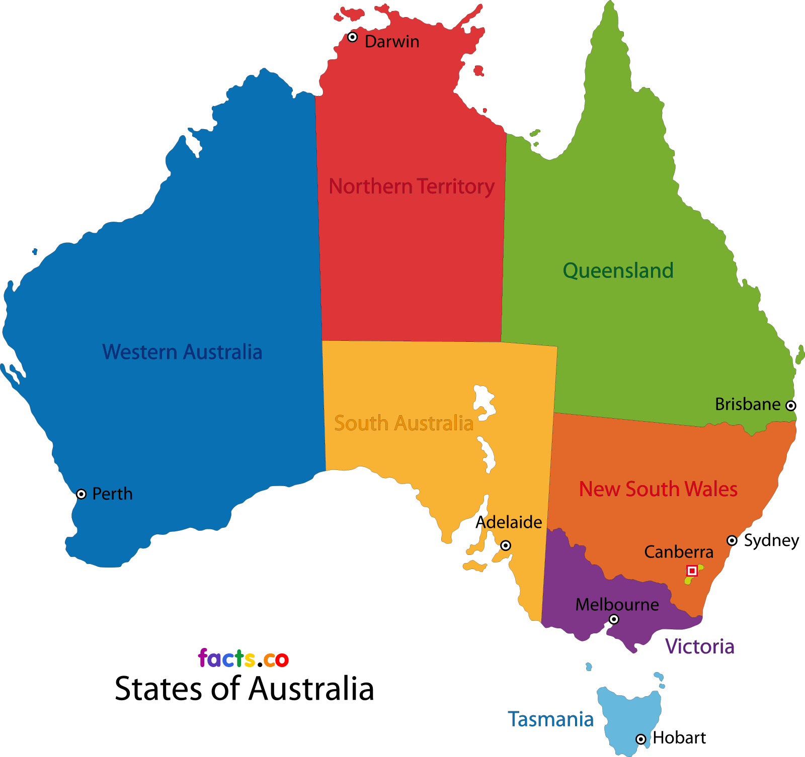 Australia-states - Map Of Australia Clipart (1600x1506), Png Download