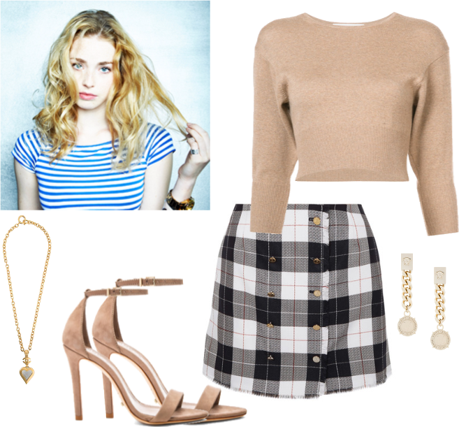 Sasha - Hero/heroine - Checked Skirt Clipart (657x611), Png Download