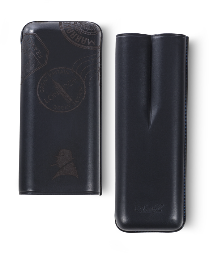 Davidoff Winston Churchill Cigar Case - Wallet Clipart (676x819), Png Download