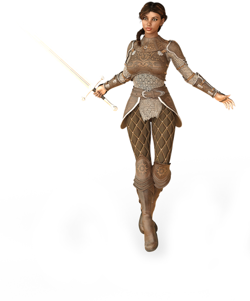 Woman Sword Amazone Warrior Heroine Fantasy Pride - Illustration Clipart (495x720), Png Download