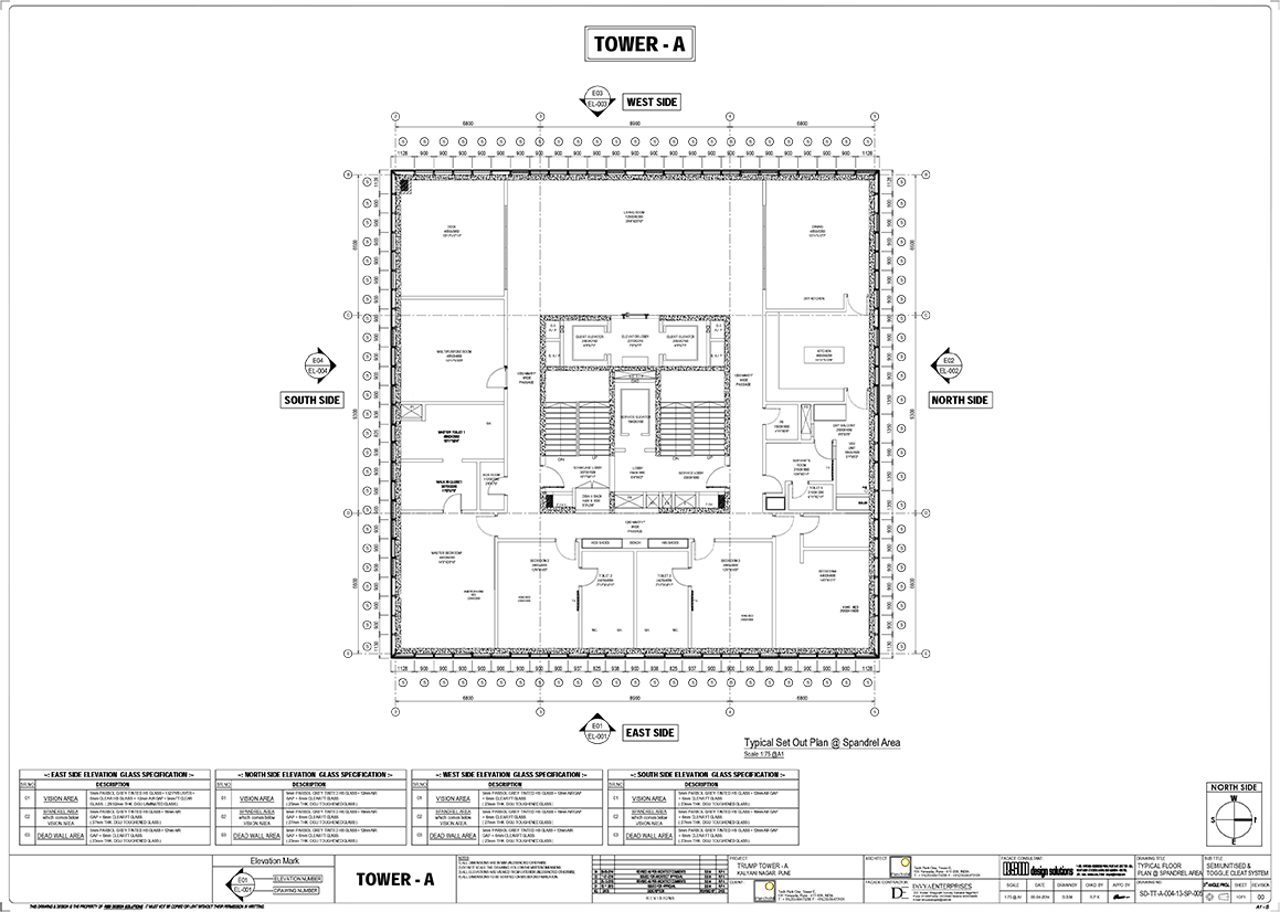 Trump Tower Shop - Technical Drawing Clipart (1159x826), Png Download