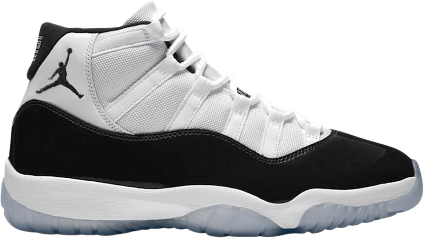 2018 Nike Air Jordan 11 Concord Xi Black White 378037-100 - Air Jordan Clipart (850x478), Png Download