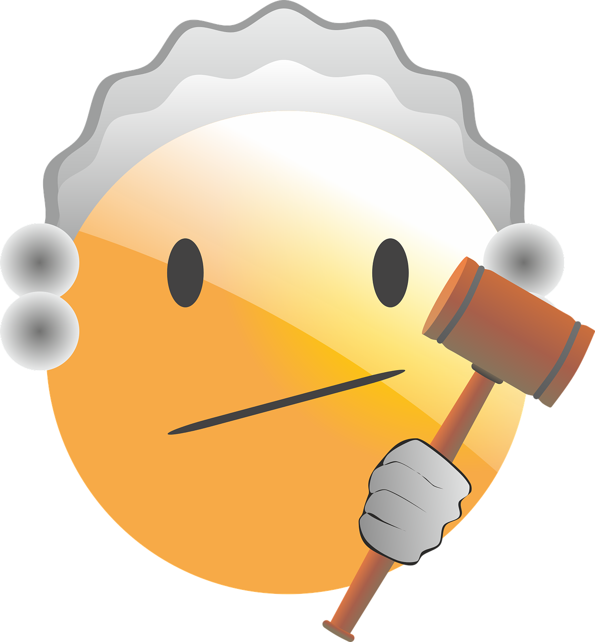 Vector - Emoji Justicia Clipart (1186x1280), Png Download