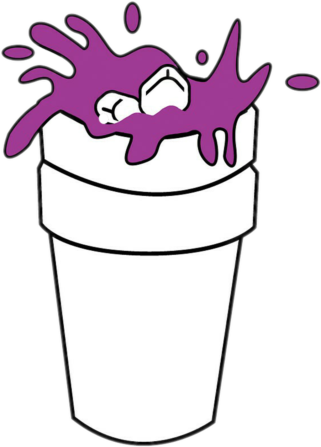 Purple Drank Png - Purple Drank Art Png Clipart (1024x1425), Png Download