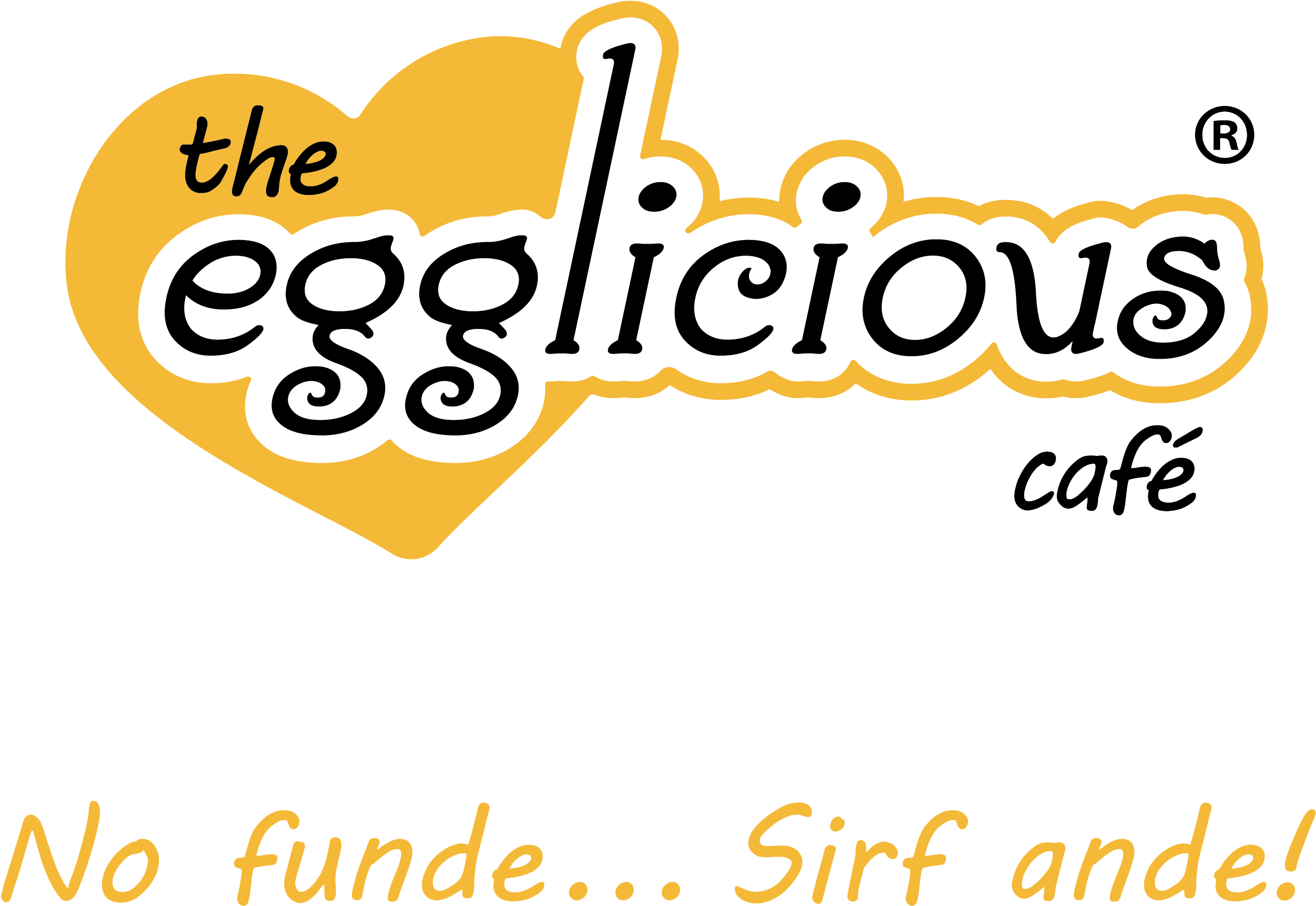 The Egglicious Cafe - Calligraphy Clipart (2677x1894), Png Download