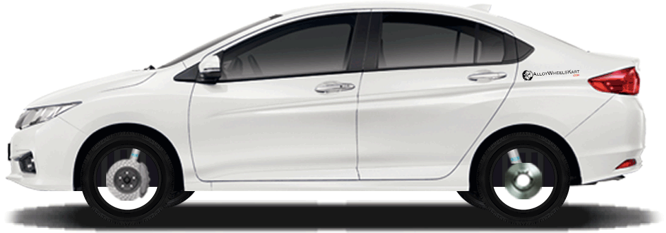 Alloy Wheels For Honda City V Diesel 2014, 2015, 2016, - Alloy Wheel For Honda City Clipart (988x350), Png Download