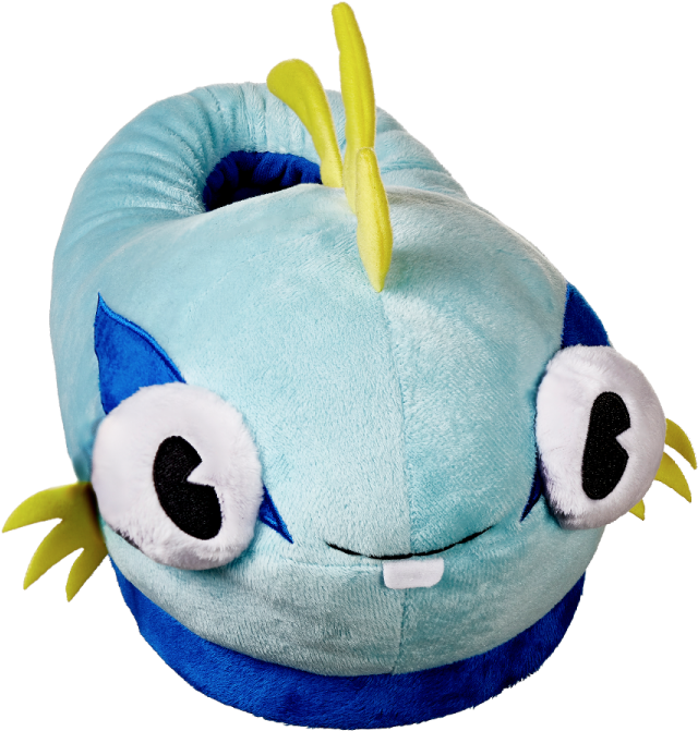 Cute But Deadly Murloc Slippers - World Of Warcraft Murloc Slippers Clipart (640x671), Png Download