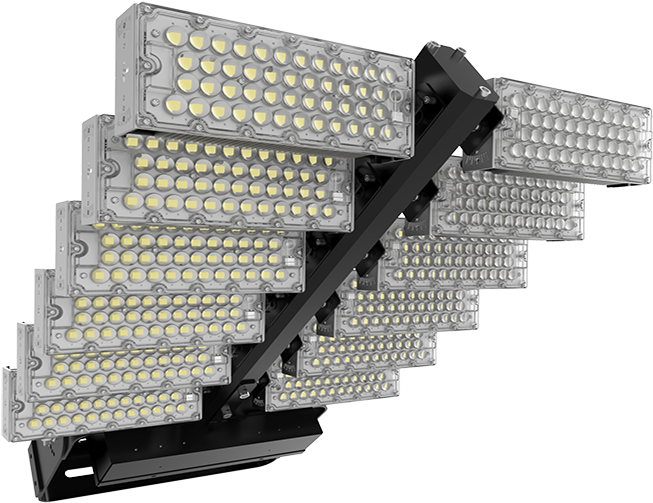 Led Large Stadium Lights - High-mast Lighting Clipart (653x503), Png Download