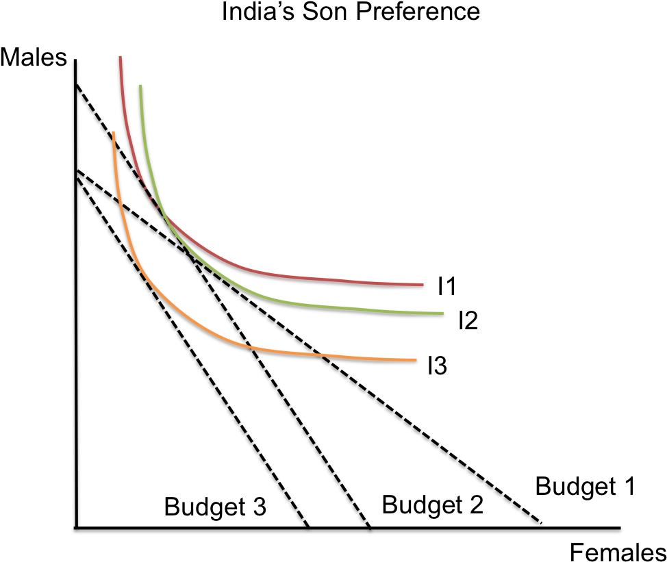 India's Son Preference- Indifference Curves - Plot Clipart (996x852), Png Download