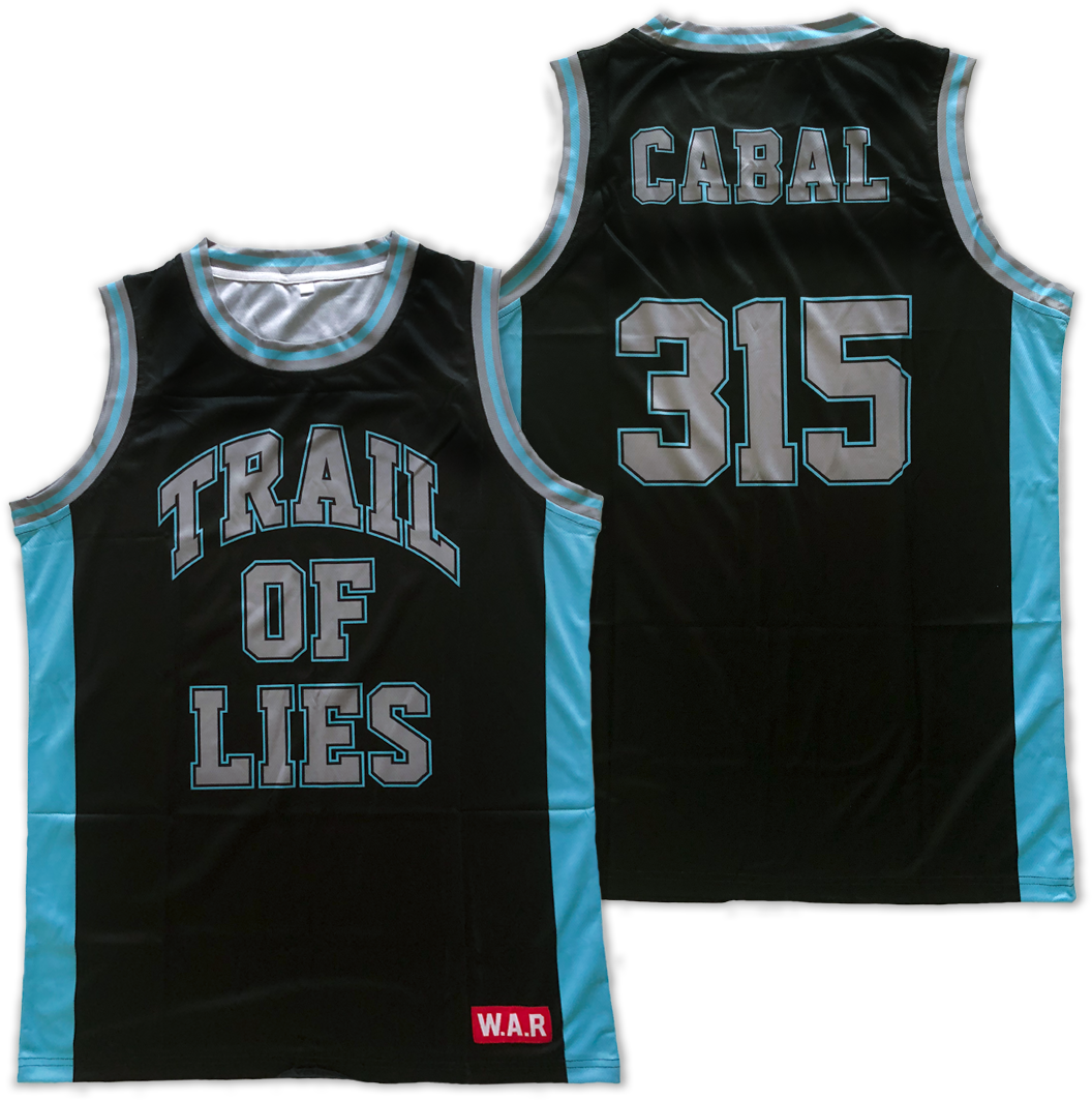 Image Of Trail Of Lies X Cabal Basketball Jersey - Sports Jersey Clipart (1056x1063), Png Download