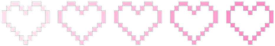 #png #edit #pixel #hearts #overlay #tumblr - Video Game Clipart (1024x219), Png Download