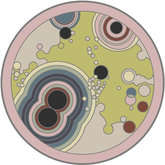 Gerard Way Germs Enamel Pin - Circle Clipart (600x600), Png Download