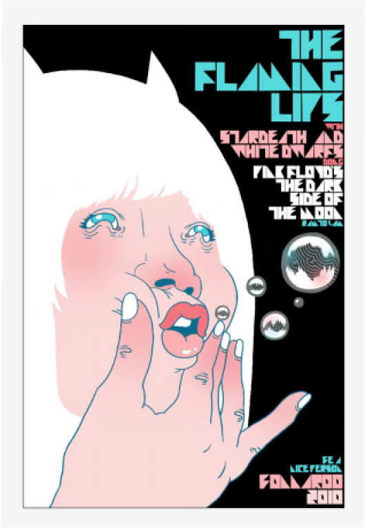 Flaminglips Poster - Illustration Clipart (800x800), Png Download