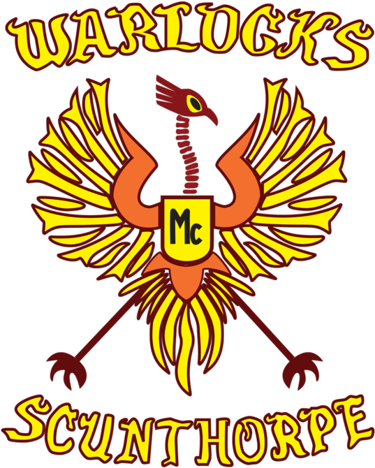 Warlocks Motorcycle Club Clipart (547x700), Png Download