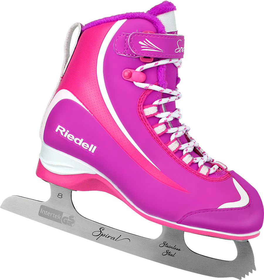 Riedell Model 615 Soar Jr - Pink Ice Skate Boots Clipart (1000x1000), Png Download