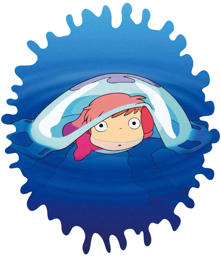 #ghibli #ponyo - Ponyo - Ponyo Clipart (736x851), Png Download