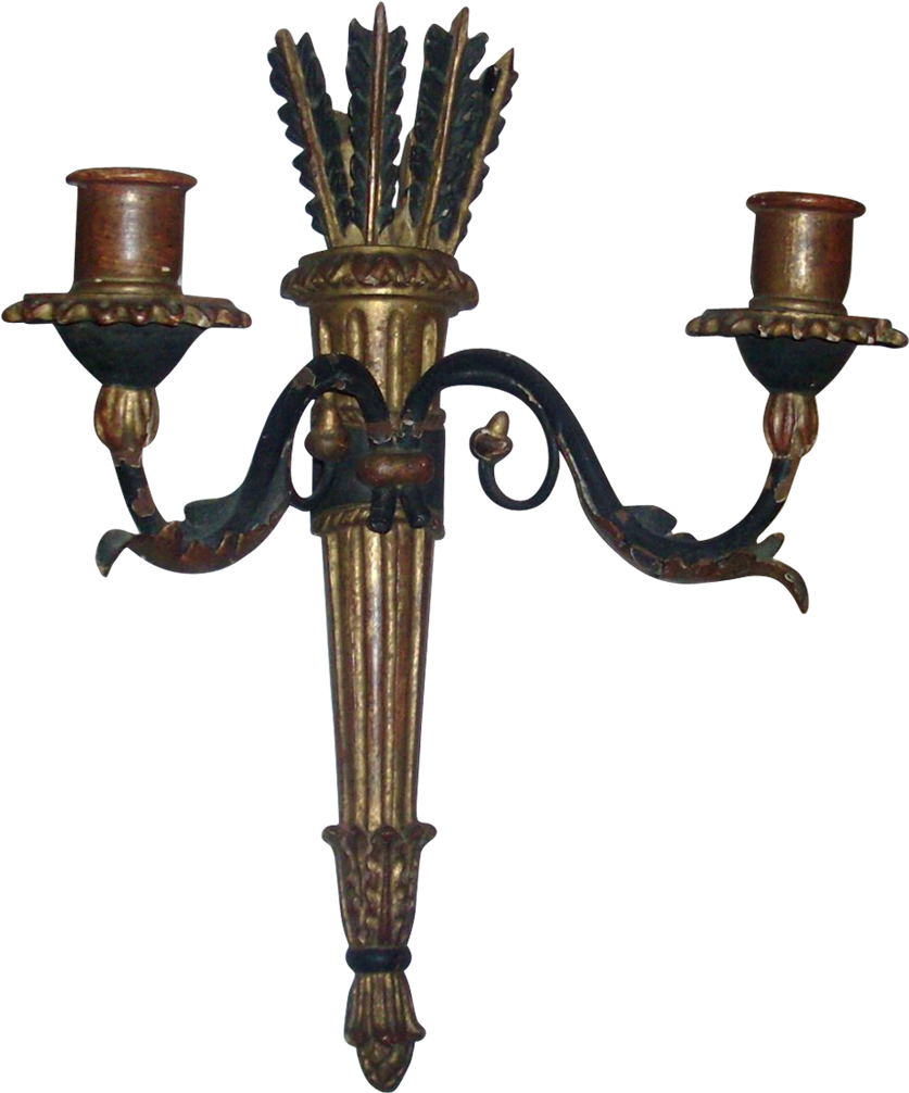 Light Fixture, Light, Sconce, Metal Png Image With - Antique Clipart (1023x1023), Png Download