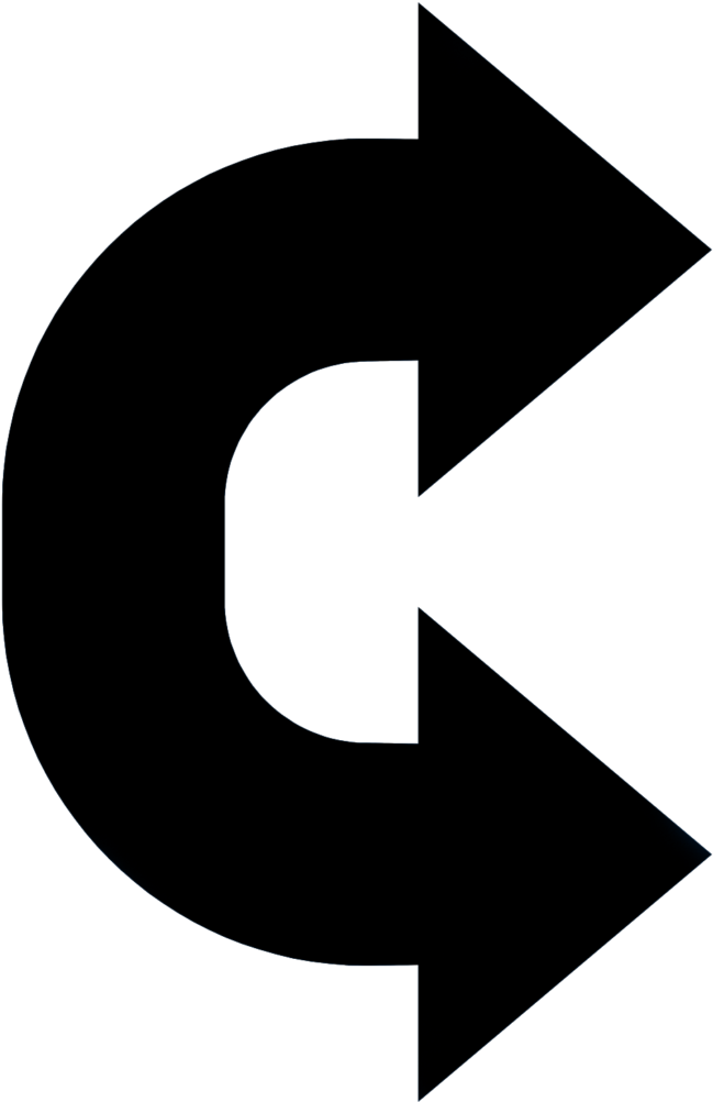 Curved Doube Arrow Clipart (649x1002), Png Download