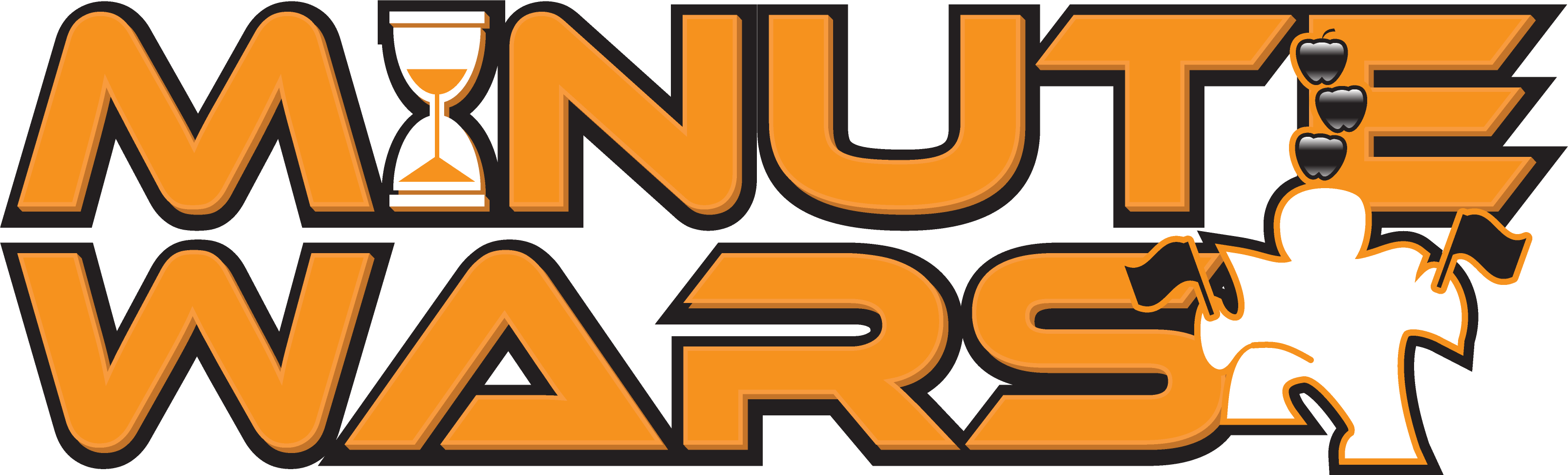 Minute Wars Logo Adventure Games Team Building Clipart (3209x972), Png Download