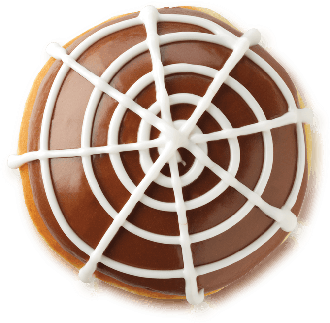 Krispy Kreme Halloween 2016 Spider Web Doughnut - Spider Web Clipart (900x900), Png Download